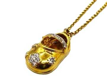 金買取 K18ダイヤモンドネックレス